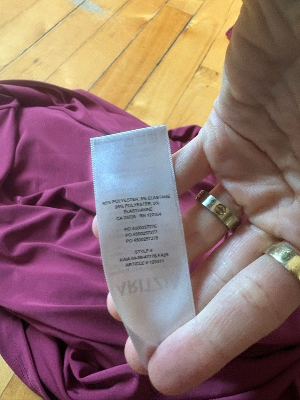 Aritzia Wilfred Sz S Fernanda Raspberry Long Sleeves Midi Dress - Picture 13 of 13